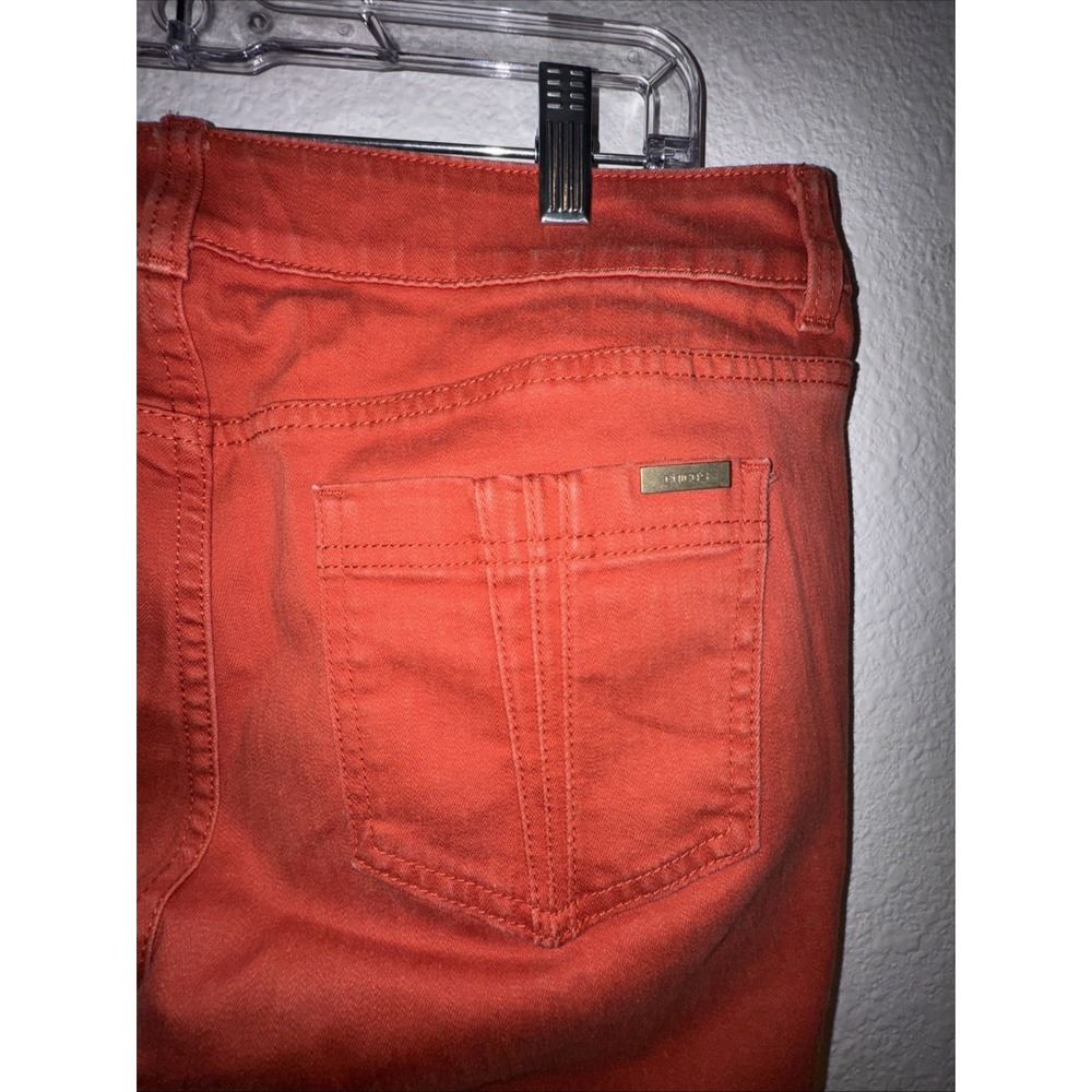 Chicos  Women's So Slimming Jeans Size 2 Chicos 12US Deep Coral  Burnt Orange - Picture 8 of 16